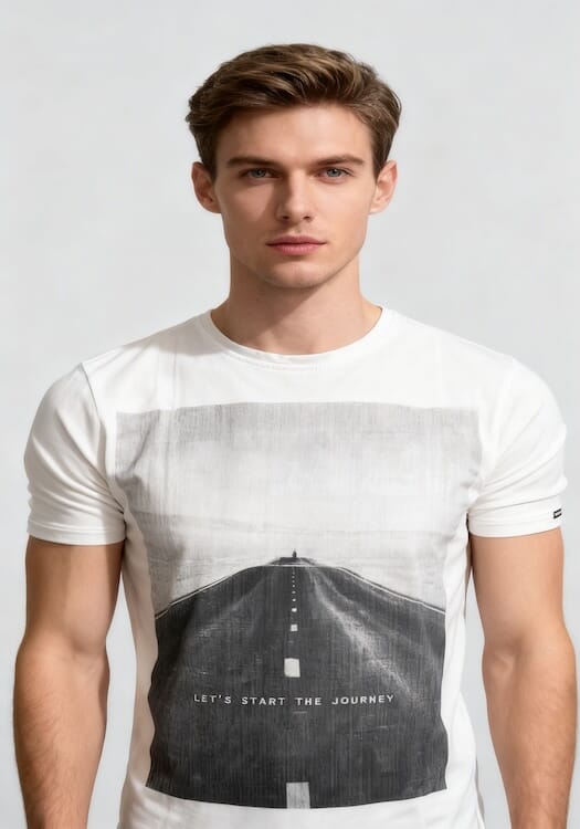 ODCC ROUND NECK PRINTED HALF SELEEVS  T02503 – photo 1