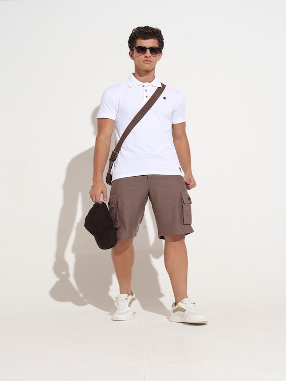 ODCC LINEN CARGO  SHORTS T02421 – photo 7