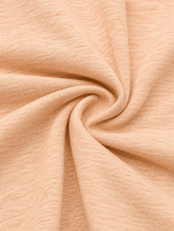 ODCC CAUTION! Printed Crew Neck Cotton Melange T-Shirt for Men – Peach Melange – photo 7
