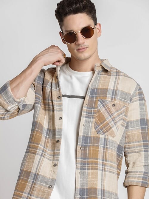 ODCC 1POCKET CHECK SHIRT F/S RN0038 – photo 4