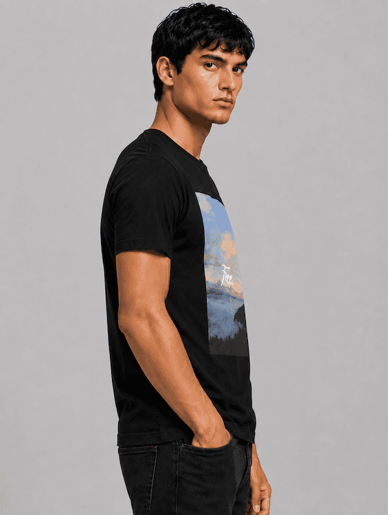 ODCC ROUND NECK PRINTED HALF SELEEVS T02534 – photo 6