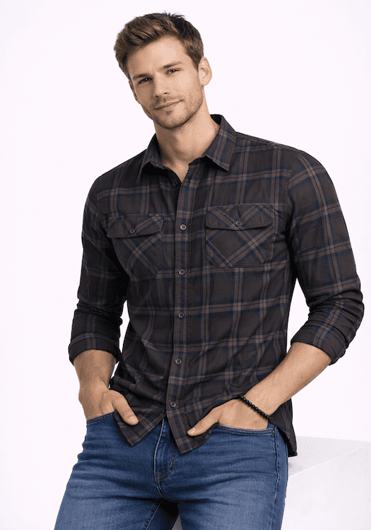 ODCC 2 Pocket Flap Checkered Full Sleeve Shirt YM0760 – photo 1