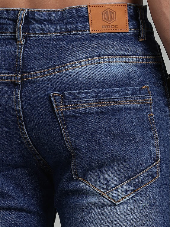 ODCC DARK BLUE ZIP TORN UP DENIM J1766 – photo 9