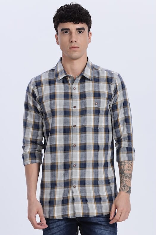 ODCC CHECKS SHIRT F/S YM0712