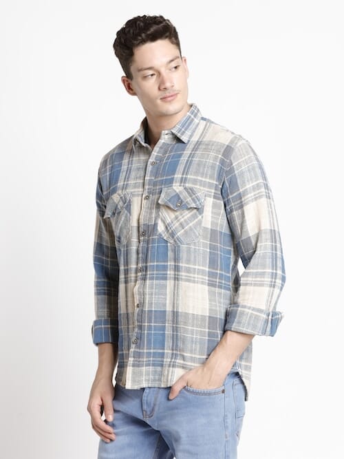 ODCC 2POCKET CHECK SHIRT F/S RN0036 – photo 3