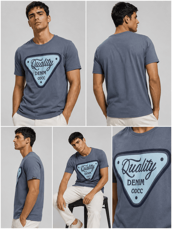 ODCC ROUND NECK PRINTED HALF SELEEVS T02530 – photo 5