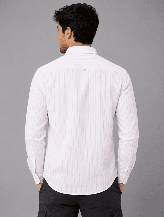 ODCC White Pink Stripe Cotton Shirt RG1005 – photo 6