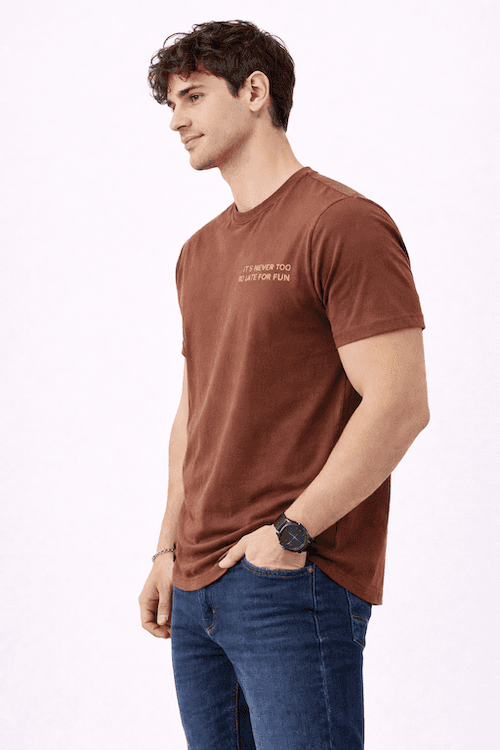 ODCC ROUND NECK PRINTED HALF SELEEVS T02514 – photo 4