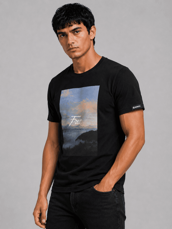 ODCC ROUND NECK PRINTED HALF SELEEVS T02534 – photo 2