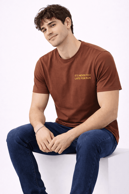 ODCC ROUND NECK PRINTED HALF SELEEVS T02514 – photo 5