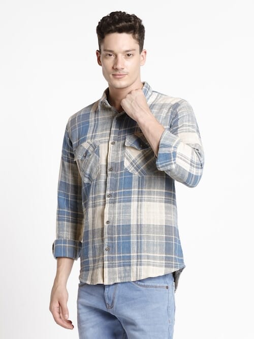 ODCC 2POCKET CHECK SHIRT F/S RN0036 – photo 4