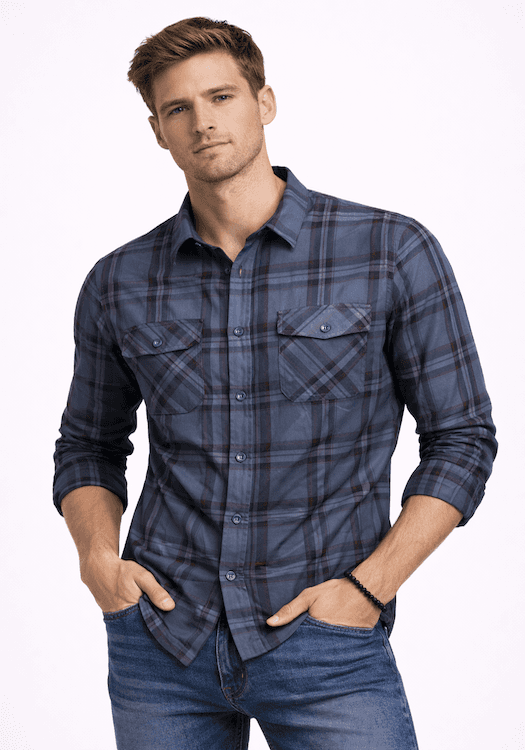 ODCC 2 Pocket Flap Checkered Full Sleeve Shirt YM0759 – photo 1