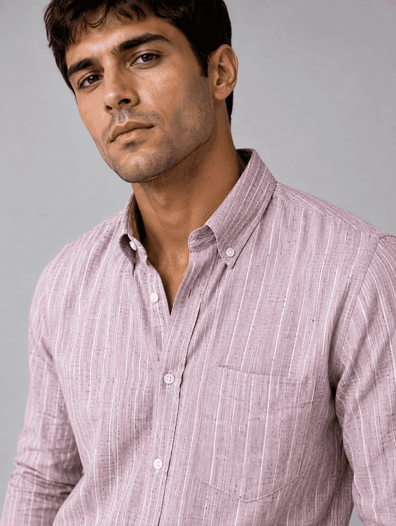 ODCC Pink Stripe Cotton Shirt RG1006 – photo 2
