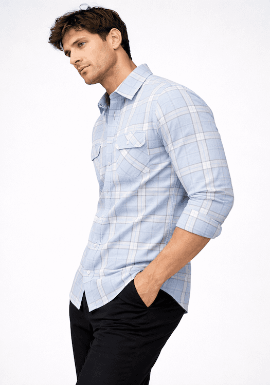 ODCC 2 Pocket Flap Checkered Full Sleeve Shirt YM0764 – photo 2
