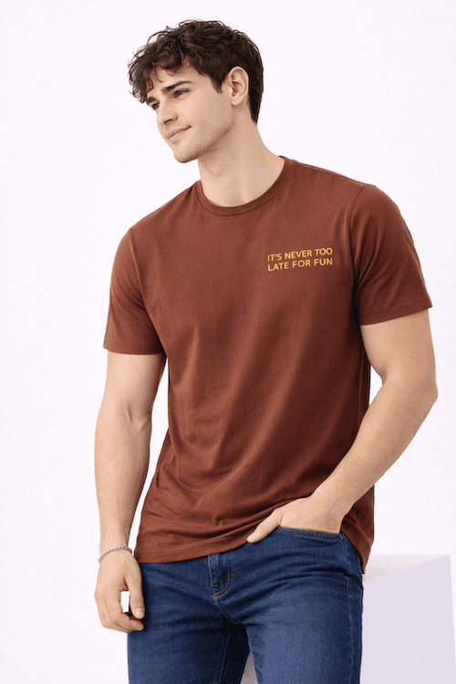 ODCC ROUND NECK PRINTED HALF SELEEVS T02514 – photo 3
