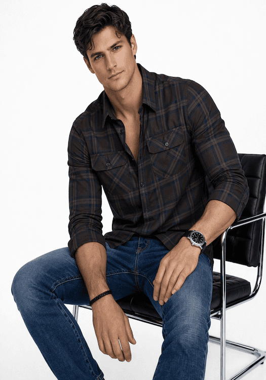 ODCC 2 Pocket Flap Checkered Full Sleeve Shirt YM0760 – photo 4
