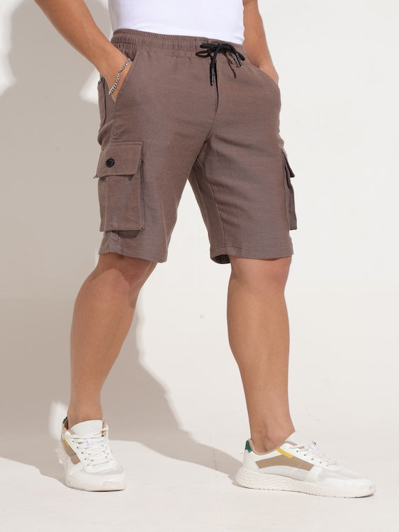 ODCC LINEN CARGO  SHORTS T02421 – photo 3