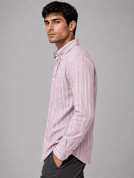 ODCC Pink Stripe Cotton Shirt RG1006 – photo 6