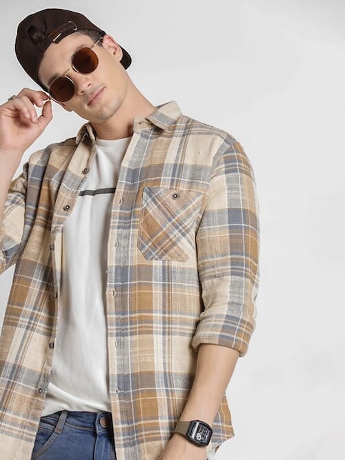 ODCC 1POCKET CHECK SHIRT F/S RN0038 – photo 3