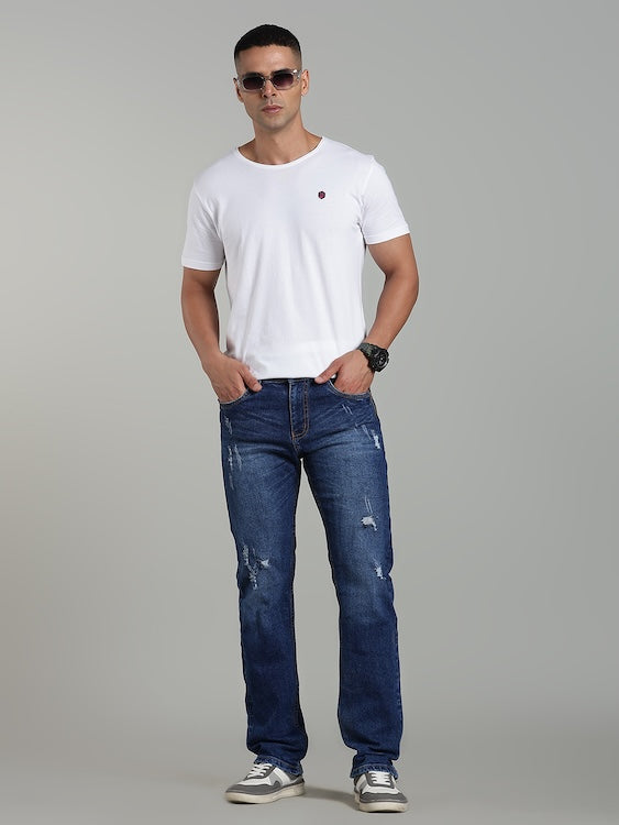 ODCC DARK BLUE ZIP TORN UP DENIM J1766 – photo 8