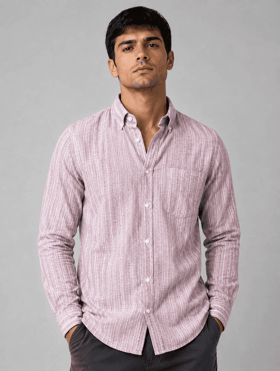 ODCC Pink Stripe Cotton Shirt RG1006 – photo 1