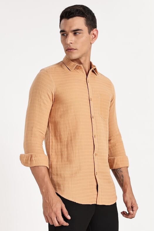 ODCC 1 POCKET TEXTURED SHIRT F/S RN0049