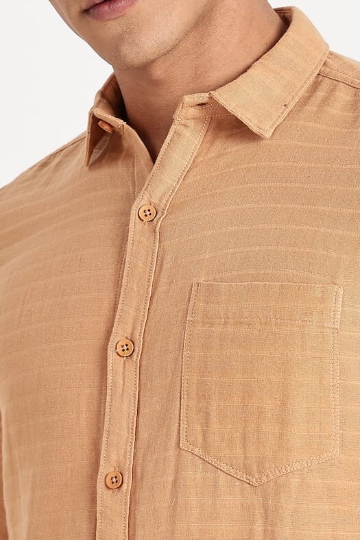 ODCC 1 POCKET TEXTURED SHIRT F/S RN0049