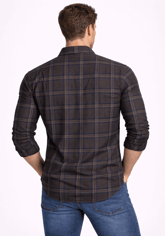 ODCC 2 Pocket Flap Checkered Full Sleeve Shirt YM0760 – photo 2