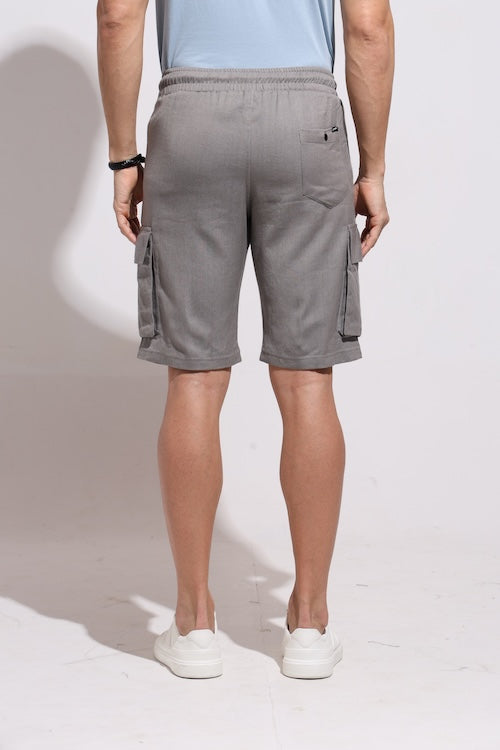 ODCC LINEN CARGO  SHORTS T02420 – photo 3