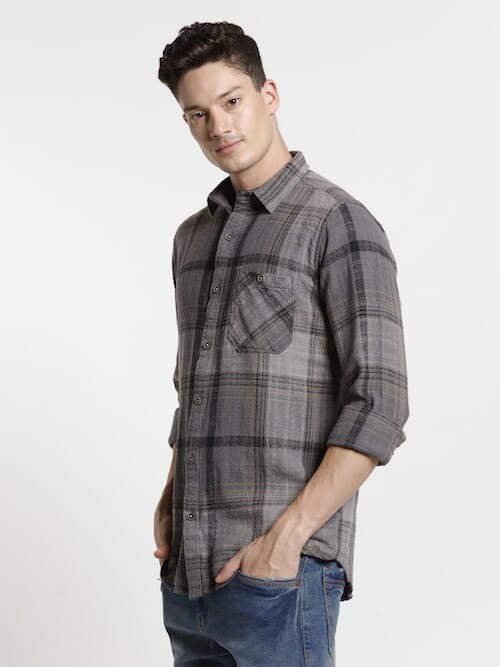 ODCC 1POCKET CHECK SHIRT F/S RN0037 – photo 2