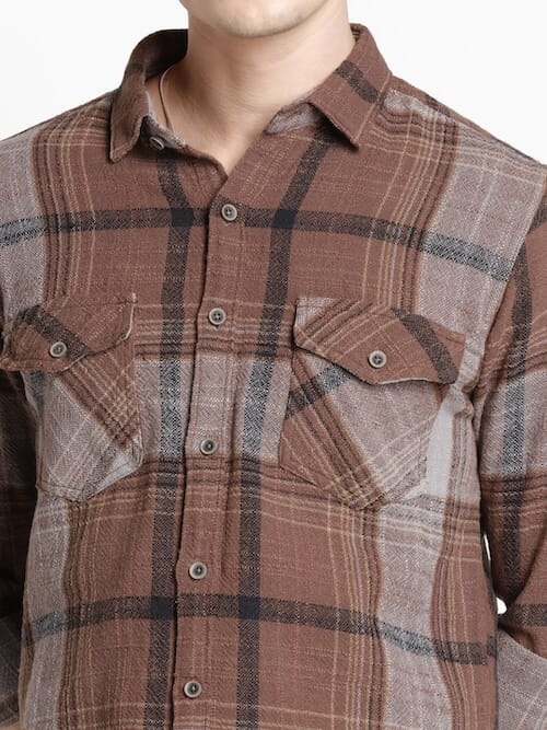ODCC 2POCKET CHECK SHIRT F/S RN0035 – photo 4