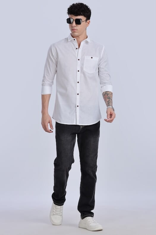 ODCC PLAIN SHIRT F/S YM0696 – photo 4