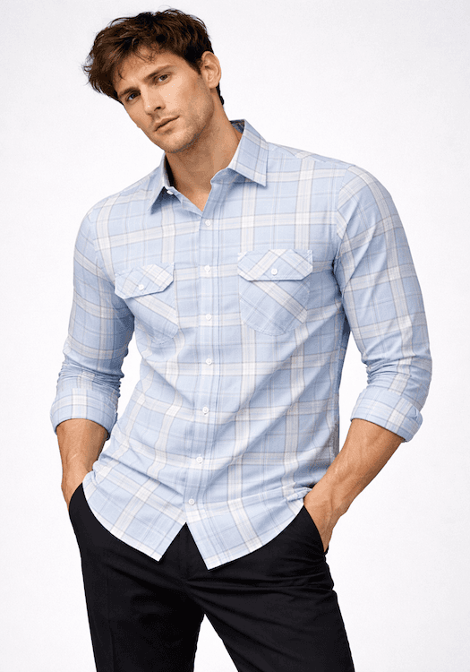 ODCC 2 Pocket Flap Checkered Full Sleeve Shirt YM0764 – photo 1