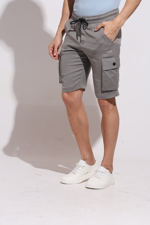 ODCC LINEN CARGO  SHORTS T02420 – photo 2