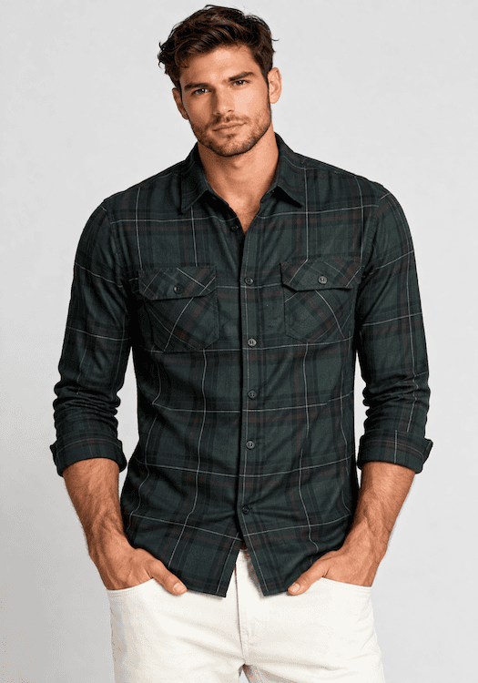 ODCC 2 Pocket Flap Checkered Full Sleeve Shirt YM0757