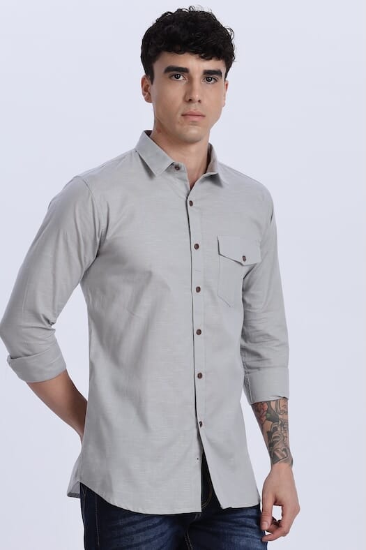 ODCC PLAIN SHIRT F/S YM0694 – photo 3