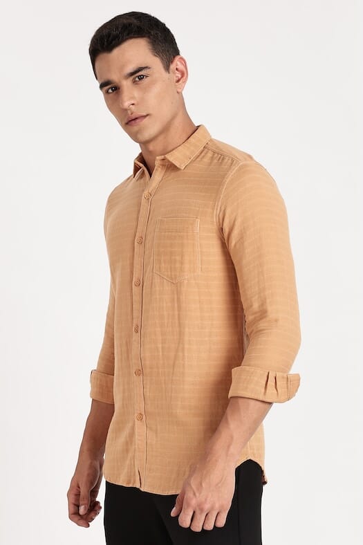ODCC 1 POCKET TEXTURED SHIRT F/S RN0049