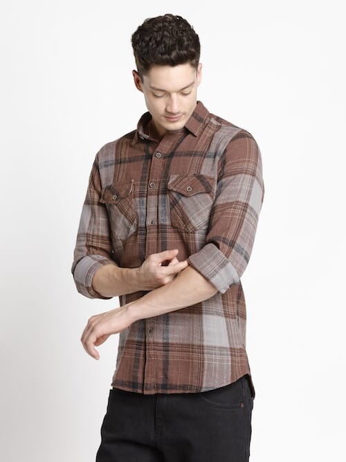 ODCC 2POCKET CHECK SHIRT F/S RN0035 – photo 3