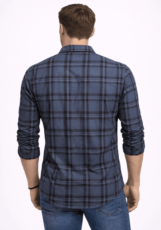 ODCC 2 Pocket Flap Checkered Full Sleeve Shirt YM0759 – photo 2