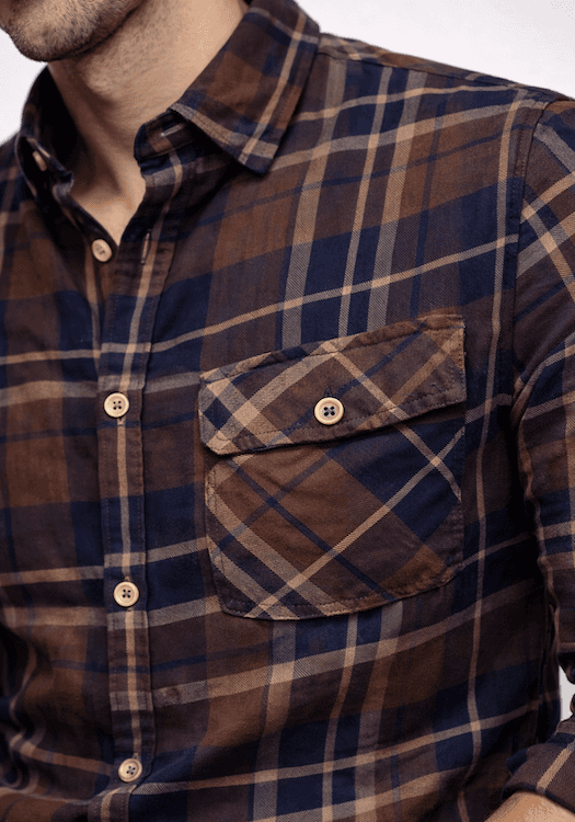 ODCC 1 Pocket Checkered Full Sleeve Shirt YM0789 – photo 5