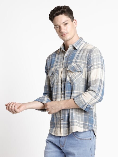 ODCC 2POCKET CHECK SHIRT F/S RN0036 – photo 5