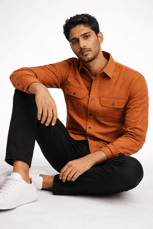 ODCC 2 POCKET FLAP Full Sleeve Shirt YM0780 – photo 5