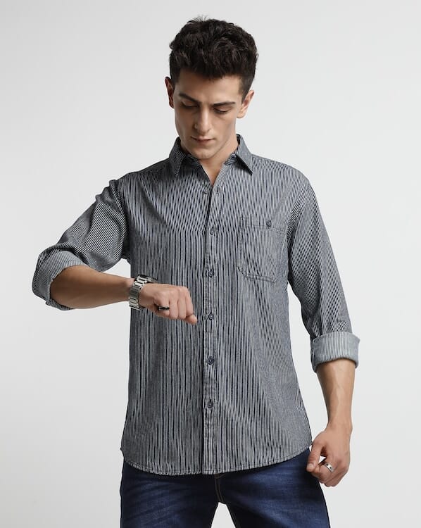 ODCC STRIPES  SHIRT F/S RN0021