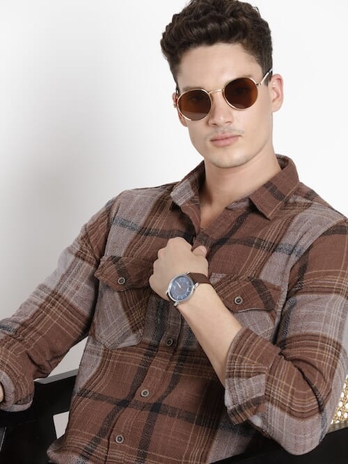 ODCC 2POCKET CHECK SHIRT F/S RN0035 – photo 8