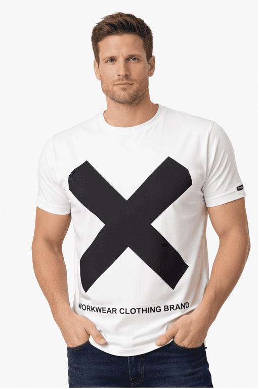 ODCC ROUND NECK PRINTED HALF SELEEVS  T02504