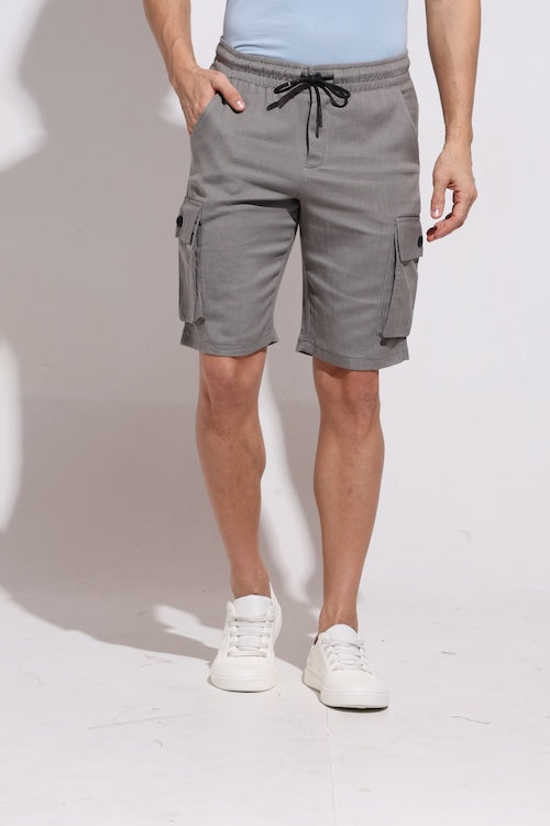 ODCC LINEN CARGO  SHORTS T02420